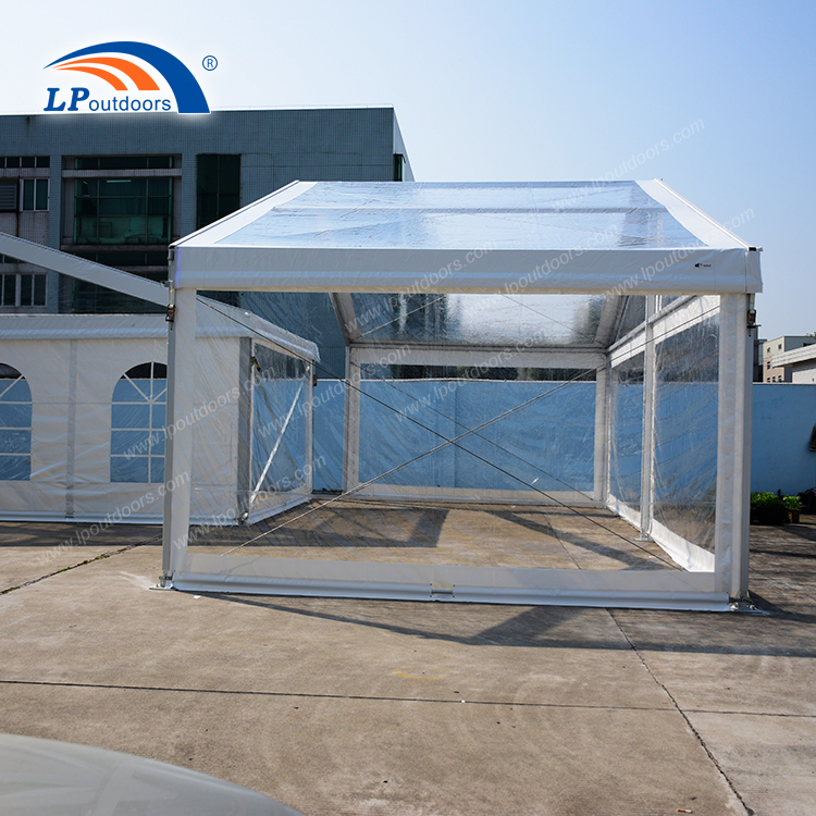 Tente claire de chapiteau de cadre en aluminium d'envergure claire de 10 m pour le banquet de noce en plein air