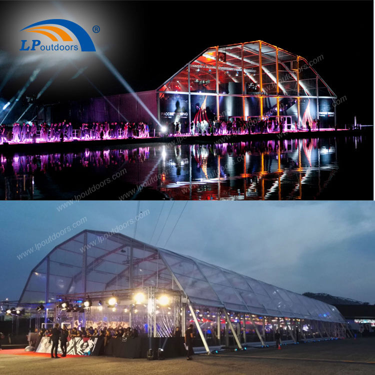Grande tente en aluminium d'événement de 40m d'envergure pour la fête de célébration de concert de musique en plein air
