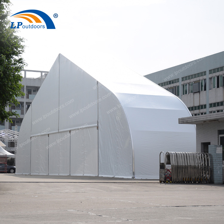 Tente de chapiteau courbe en aluminium blanc de luxe de 30 m pour le festival de musique